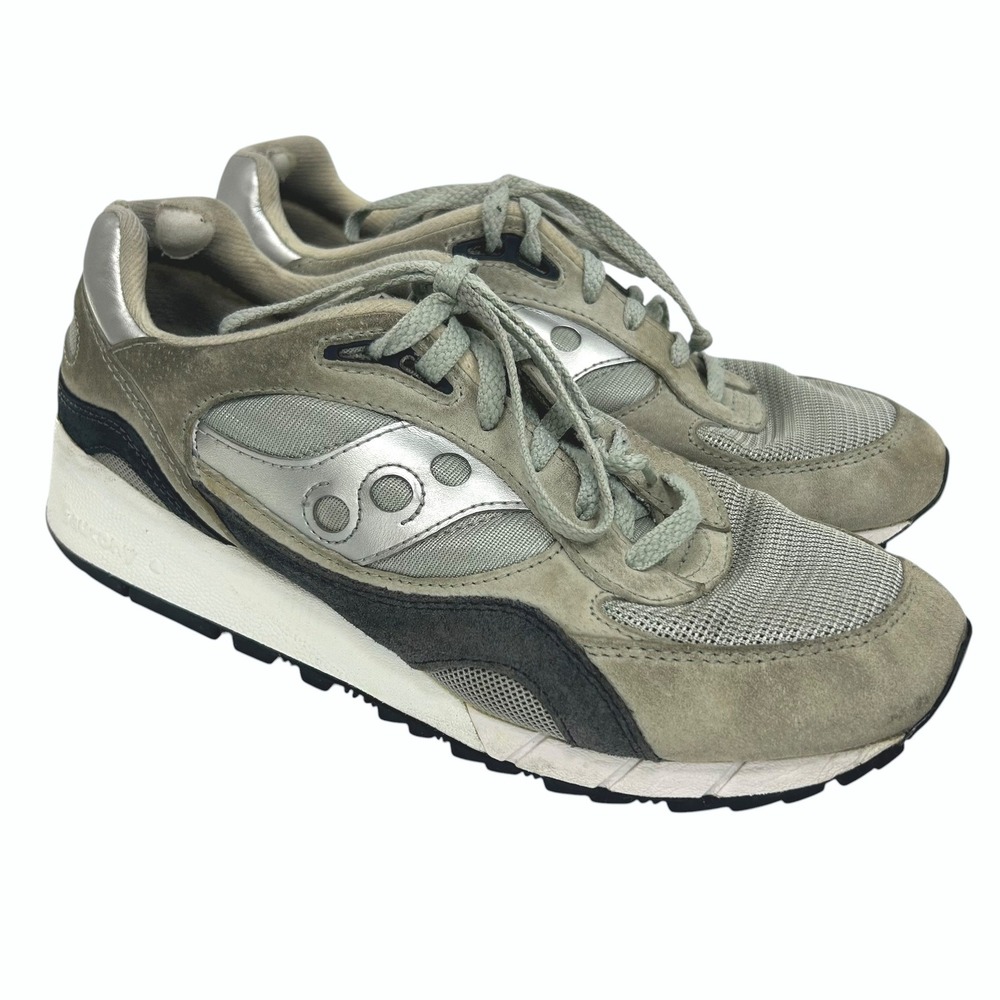 Saucony Gorpcore Shadow 6000 Sneakers 9.5 Suede Y2K Retro Runner Grey Unisex